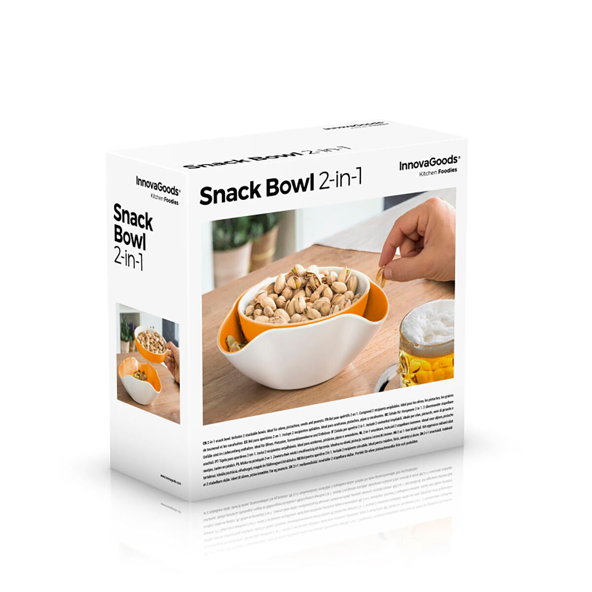 2-in-1 Snack Bowl InnovaGoods 2 Pieces