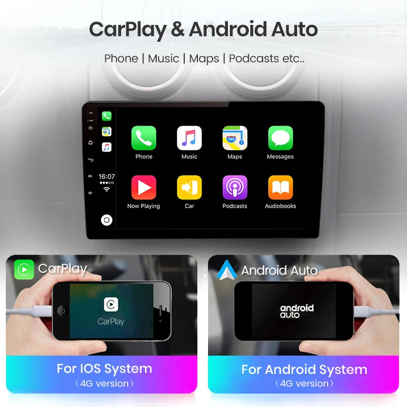 Wireless Speakers, , V1 AI Voice CarPlay Android Auto Radio, Multivan Transporter 2008-2015, 4G, Car Multimedia GPS, 2din autoradio, 8GB 128GB, Black, Size: Standard