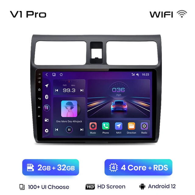 WiFi Controlled, , V1 Pro (2GB 32GB), AI Voice, Wireless CarPlay Android Auto Radio, Suzuki Swift 2003-2005 2006-2010, 4G Car Multimedia GPS 2din, Color: N/A, Size: N/A