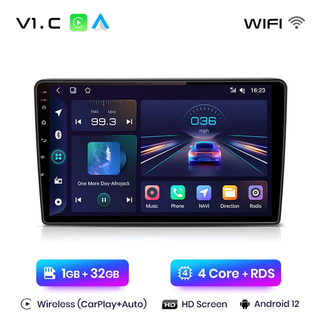 WiFi Controlled, PL V1pro AI Voice 2 din Android Auto Radio, 1GB 32GB, Opel Zafira B Astra H 2005-2014, Carplay 4G, Car Multimedia GPS, 2din autoradio