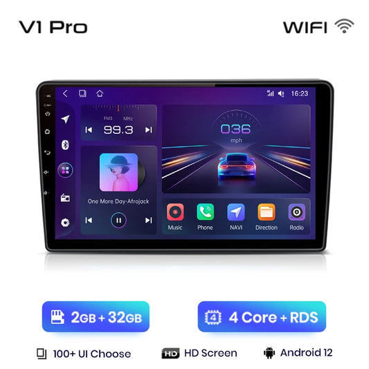 WiFi Controlled, V1 Pro, 2GB 32GB, AI Voice, Opel Zafira B Astra H 2005-2014, Carplay, 4G, Car Multimedia GPS