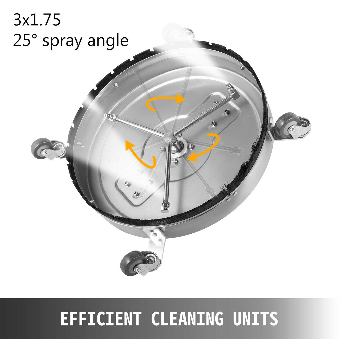 Nettoyant de surface 18-24" avec 3 buses, 4 000 PSI