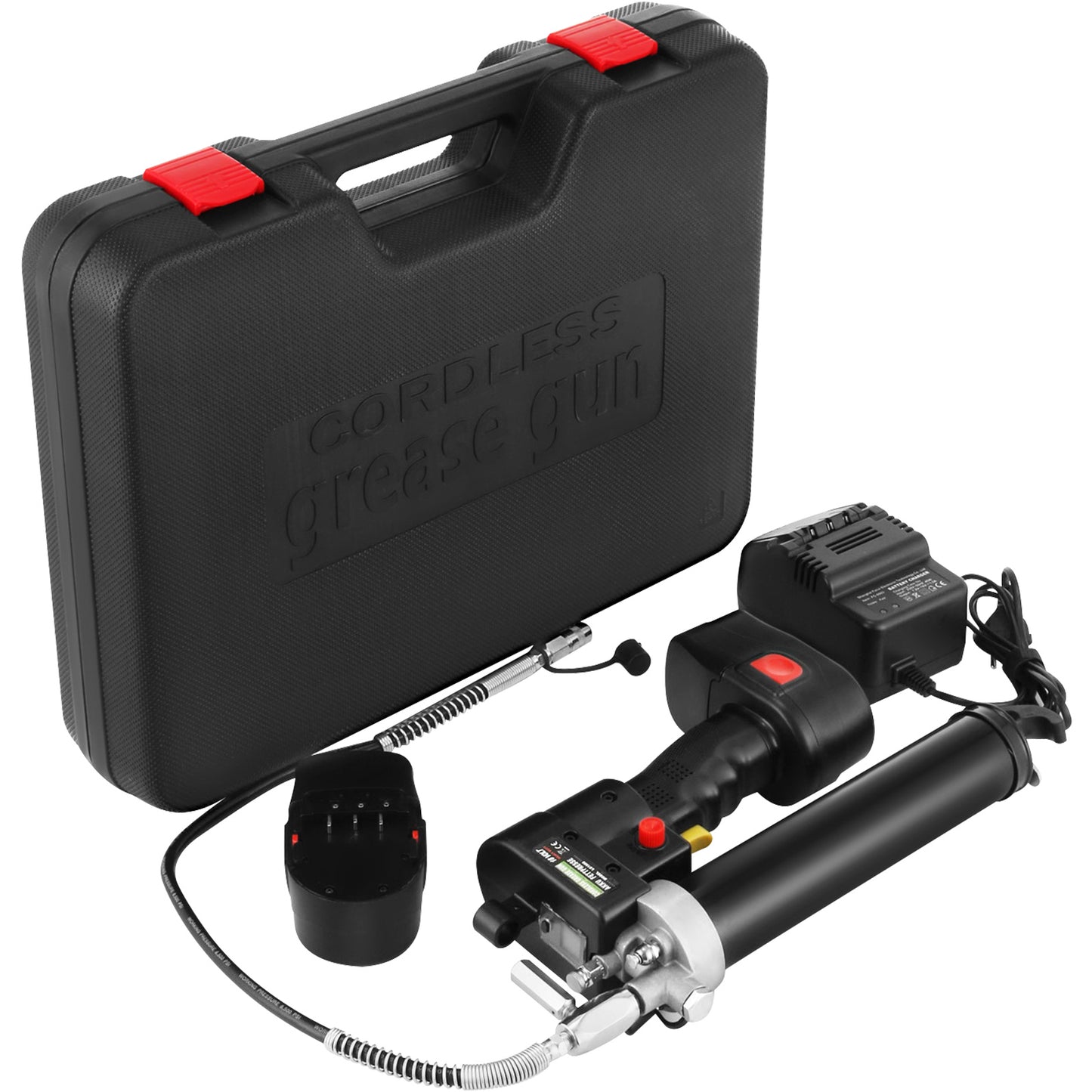 18V Portable Grease Gun with LCD Display, Automatic 10000PSI Oil Tool