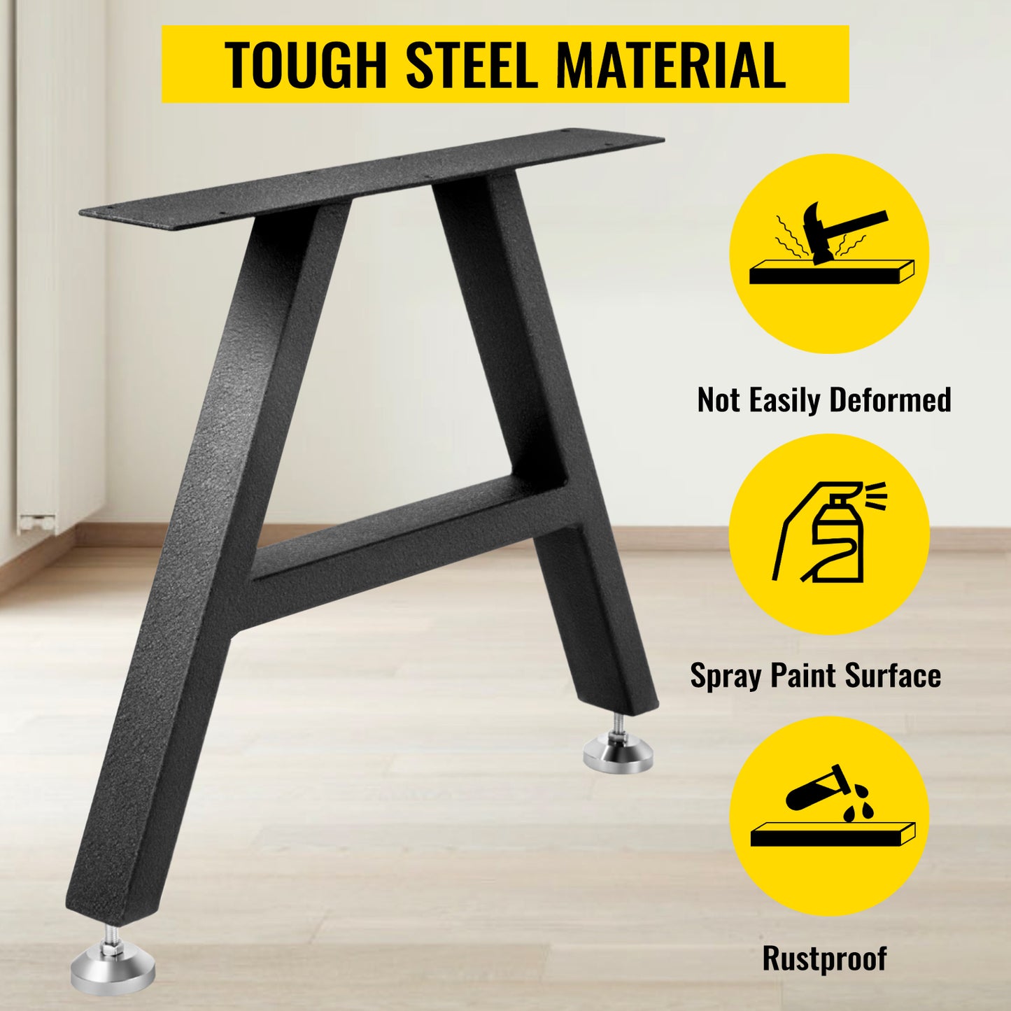 2pcs Industrial Metal Table Legs A-Shape Frame for DIY, Dining or Coffee Table, Sale On Now