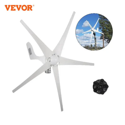 Wind Turbine Generator, VEVOR, 3 Blades 400W 500W, 12V 24V, Windmill RV Yacht Farm, Home Use