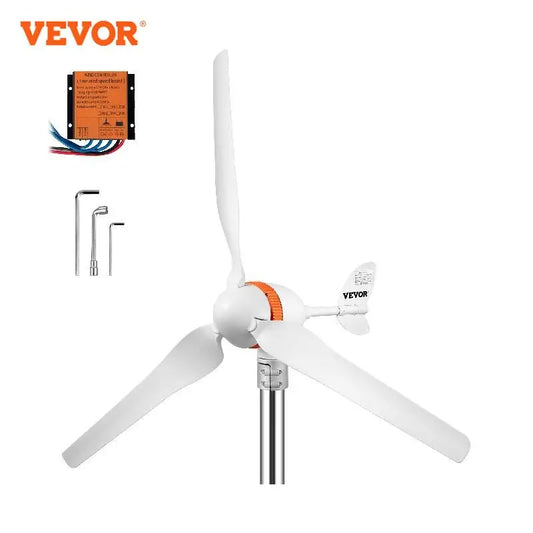 Wind Turbine Generator, VEVOR, 500W 5 Blades, 12V AC, MPPT Controller, Auto Adjust Windward, Home Use