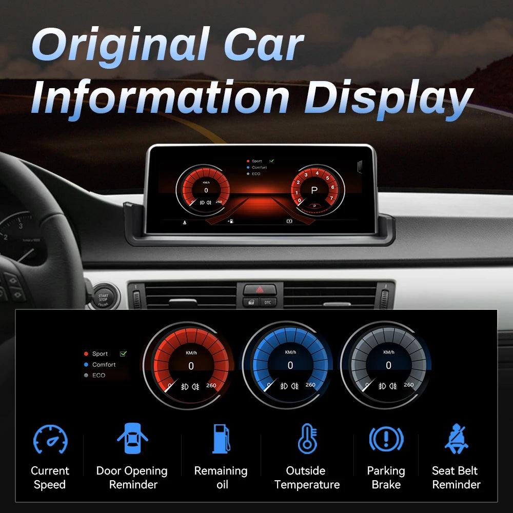 Wireless Speakers, , Car Multimedia Player BMW E90 E91 E92 E93 2005-2012 Idrive, 6G 128G IPS Screen, Android 12, 4G Wifi, GPS DSP, 2-32GB, Black.