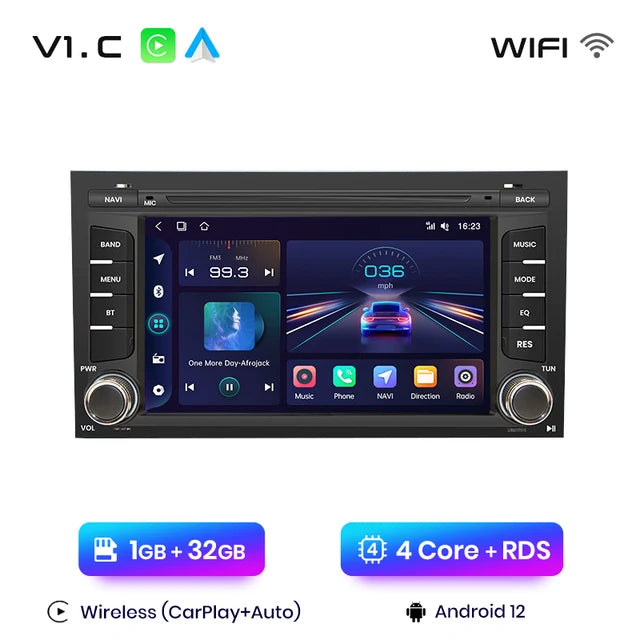 WiFi Controlled, V1 C, 1GB 32GB, Wireless Carplay Android Auto Radio, Seat Leon MK3 5F 2012 - 2018 Ibiza 2016 Car MultimediaDSP GPS, No 2din autoradio, Color Size.