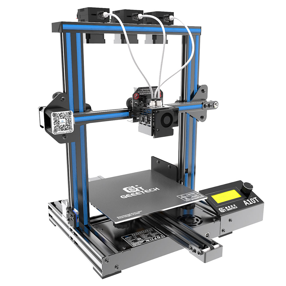 3D Printer, Geeetech, A10T, FDM, 60mm/s, 220V, Auto Leveling, Black