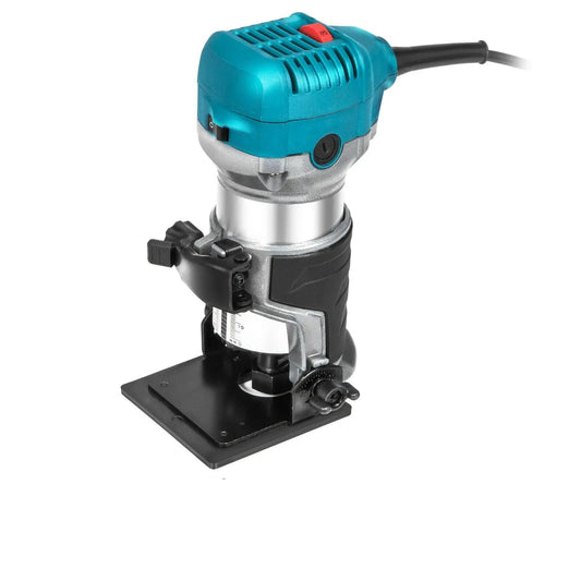 Wood Router, 220V, 710W, 30000rpm, Tilt Base, Fixed Base, Blue