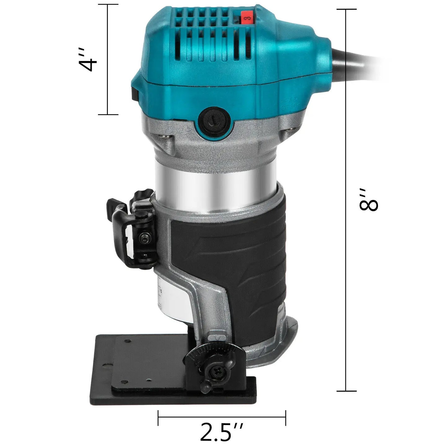 Wood Router, 220V, 710W, 30000rpm, Tilt Base, Fixed Base, Blue