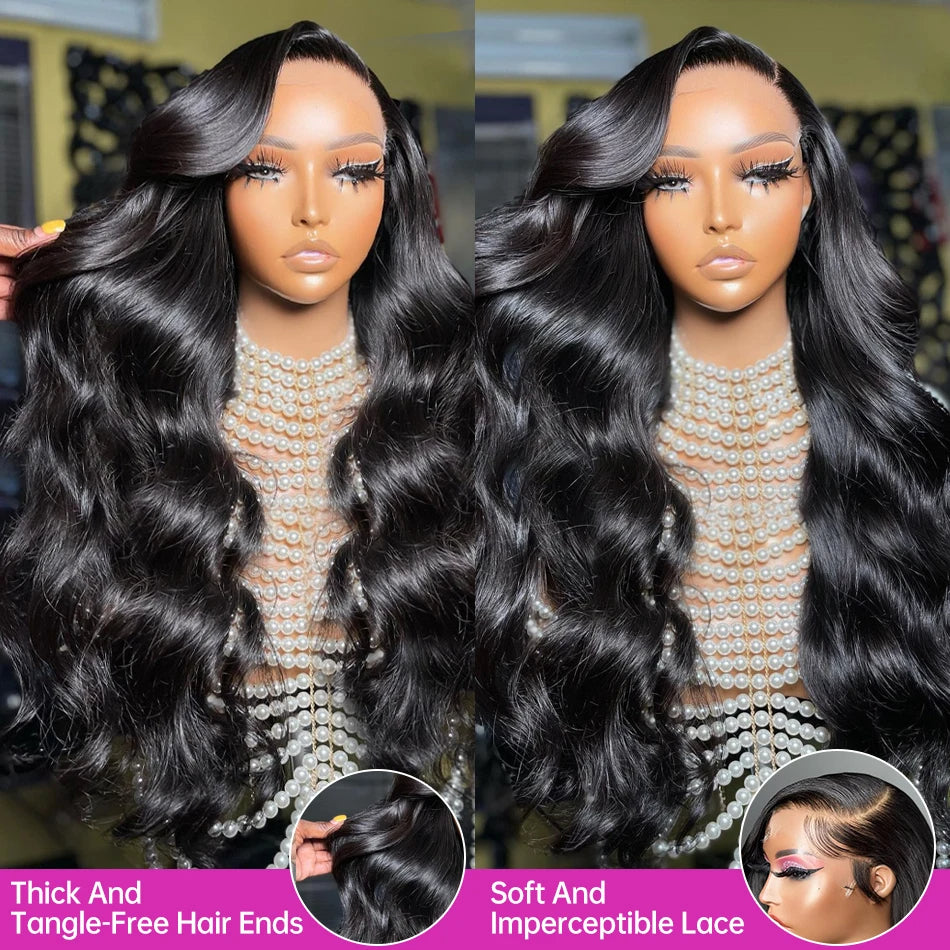 Wig, 180 density, 13x4 Lace Front, 30 cm, Human Hair, Black