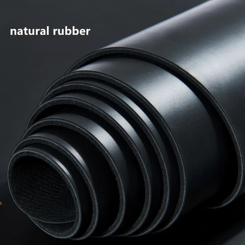 Yoga Mat, Fitness, Gymnastics, Apocalypse, Natural Rubber, Black