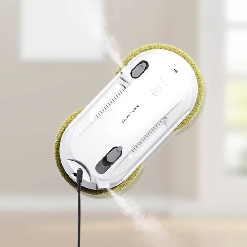 Window Cleaner, 220V, Remote Control, ABS, 2800Pa, 35ml, White