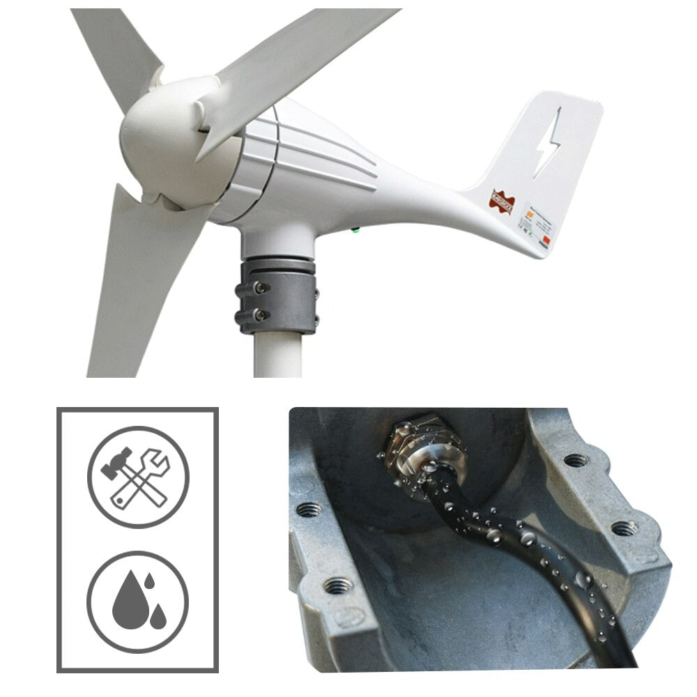 Windturbine - Windmolen - Electric Power Generator - 24V - 400w - 3 bladen