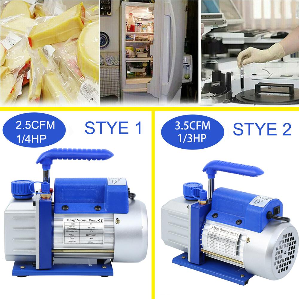 220V Refrigerant Vacuum Pump AC 71L/MIN 2.5CFM 3.5FCM